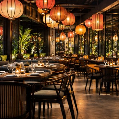 Inside Little Lantern Bistro